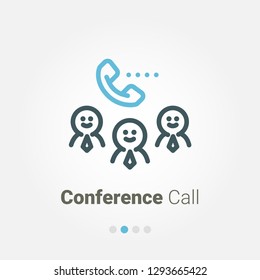 conference call vector icon