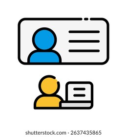 Conference Call Vector for Remote Team Meeting. Online communication illustration, virtual group chat concept, telework video session.