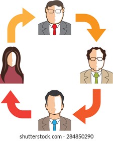Conference circle Vector