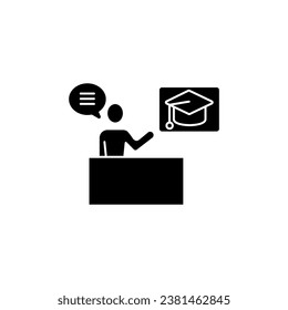 Conference concept line icon. Simple element illustration.Conference concept outline symbol design.