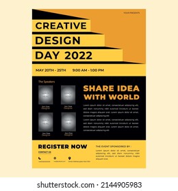 Conference Day Flyer Layout, Illustrator