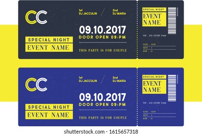 Conference or Event Ticket Template