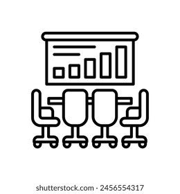 Conference Hall icon in vector. Logotype
