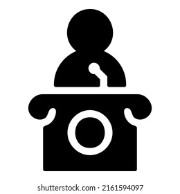 diseño de iconos de conferencia, ilustración vectorial, mejor utilizado para aplicaciones web