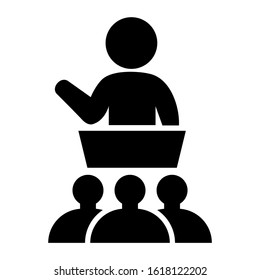 conference icon isolated sign symbol vector illustration - high quality black style vector icons

