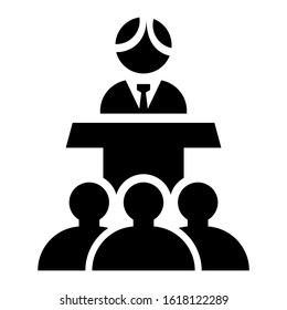 conference icon isolated sign symbol vector illustration - high quality black style vector icons

