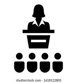 conference icon isolated sign symbol vector illustration - high quality black style vector icons
