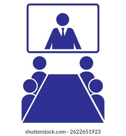 Conference icon isolated sign symbol vector illustration. Best quality Design vector icons.