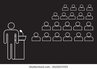 Conference icon isolated sign symbol vector illustration. Best quality Design vector icons.