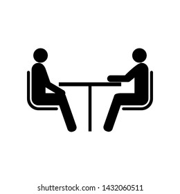 Conference Icon. Presentation or Meeting  Illustration As A Simple Vector Sign and Trendy Symbol for Design and Websites, Presentation or Mobile Application. 