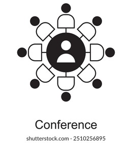 Conference icon, Professional Conference Solutions for Effective Collaboration icon, Host and Attend Conferences with Seamless Connectivity icon