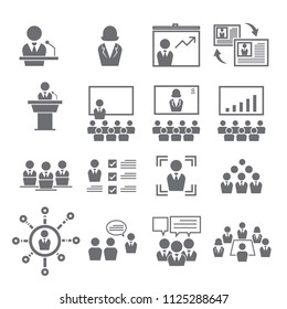 Conference icon set1