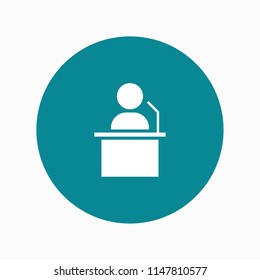 conference icon vector