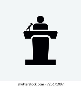conference icon vector
