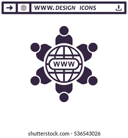 Conference Icon Vector flat design style