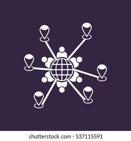 Conference Icon Vector flat design style