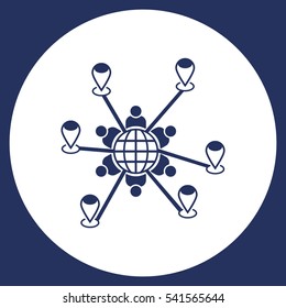 Conference Icon Vector flat design style
