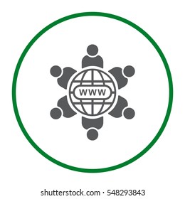 Conference Icon Vector flat design style