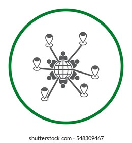 Conference Icon Vector flat design style