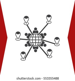 Conference Icon Vector flat design style