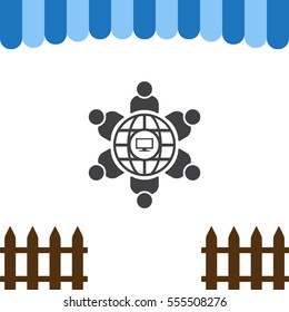 Conference Icon Vector flat design style