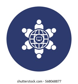 Conference Icon Vector flat design style