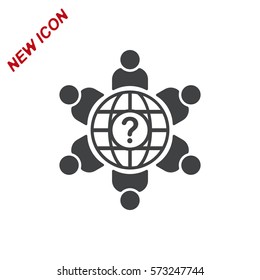 Conference Icon Vector flat design style