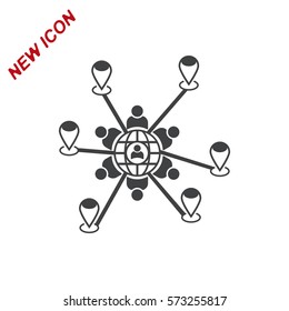 Conference Icon Vector flat design style