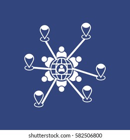 Conference Icon Vector flat design style