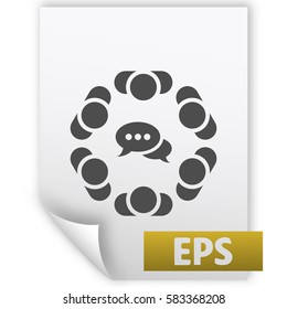 Conference Icon Vector flat design style