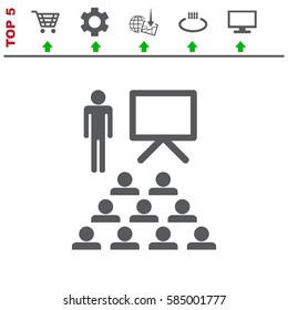 Conference Icon Vector flat design style