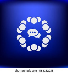 Conference Icon Vector flat design style