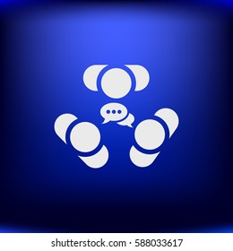 Conference Icon Vector flat design style