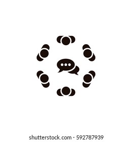 Conference Icon Vector flat design style