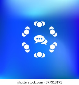 Conference Icon Vector flat design style