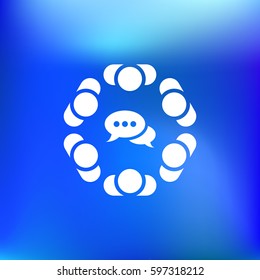 Conference Icon Vector flat design style