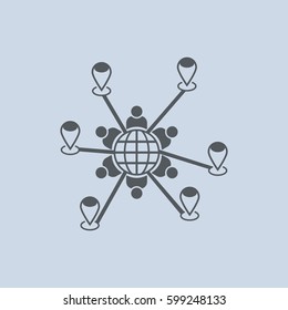 Conference Icon Vector flat design style