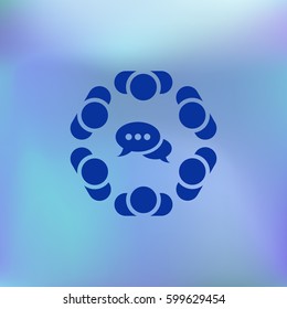Conference Icon Vector flat design style