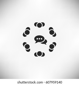 Conference Icon Vector flat design style