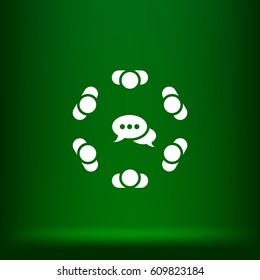 Conference Icon Vector flat design style