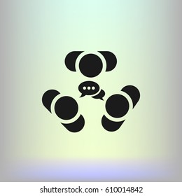 Conference Icon Vector flat design style