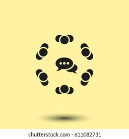 Conference Icon Vector flat design style
