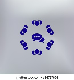 Conference Icon Vector flat design style