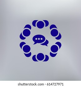 Conference Icon Vector flat design style