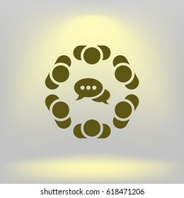 Conference Icon Vector flat design style