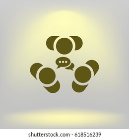 Conference Icon Vector flat design style