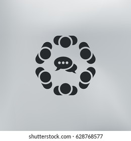 Conference Icon Vector flat design style