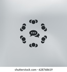 Conference Icon Vector flat design style