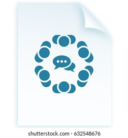 Conference Icon Vector flat design style