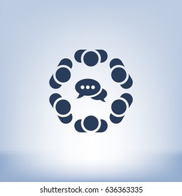 Conference Icon Vector flat design style